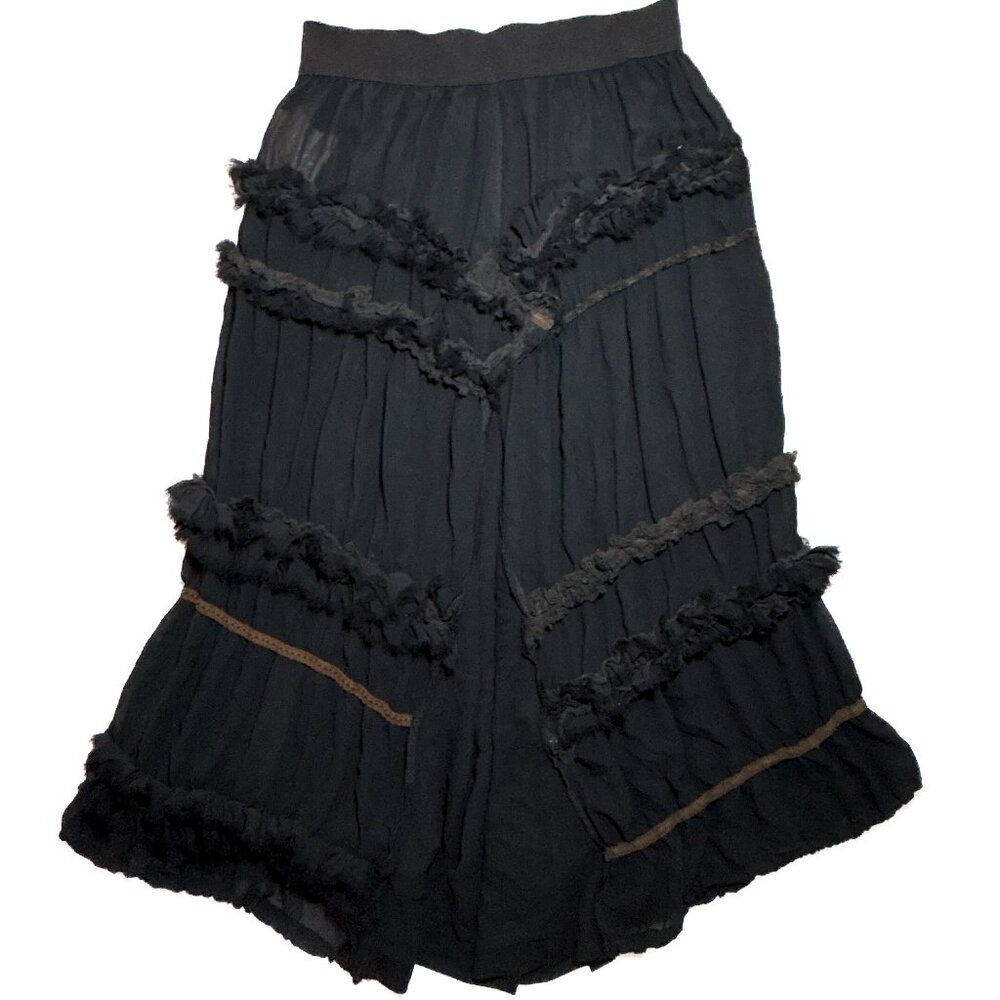 Comme des Garcons S/S 2005 Runway Ruffled Midi Skirt